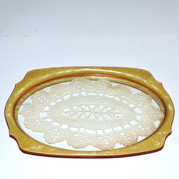 Vintage 4 Piece Ladies Dressing Table Set Bedroom Decor Vanity Accessories - Picture 7 of 8